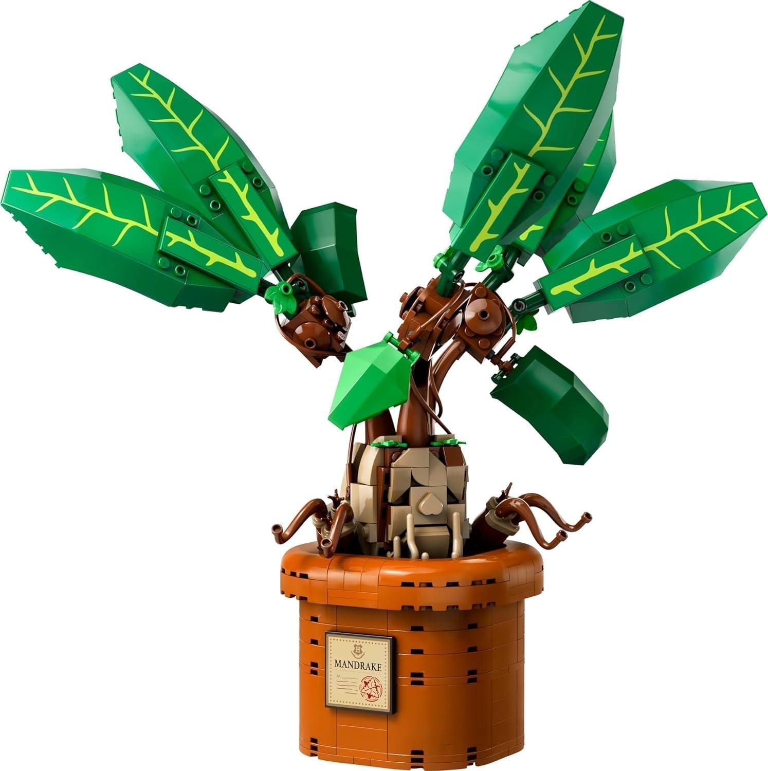 LEGO Harry Potter Magic Potion Plant: Mandrake, potteplantelegetøj, magisk gave til piger, drenge og alle fans, fantasifuldt legesæt til børn, boligdekoration 76433 Byggesæt Besuche den LEGO-Store