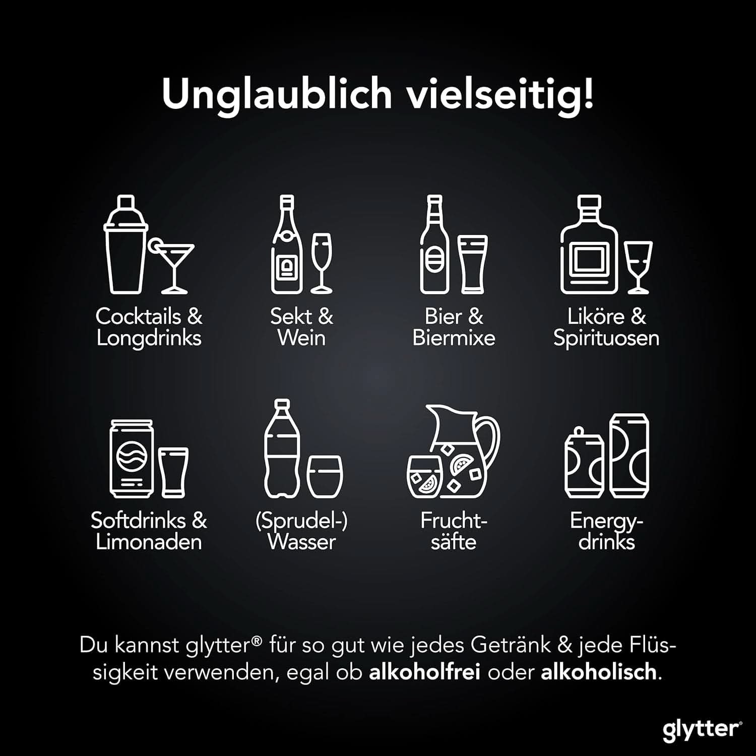 Glitter Glitter Powder For Drinks (sølv) - Spiselig glitter til drinks, 10 gram Glitter Naty Shop