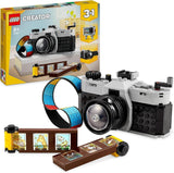 LEGO Creator 3In1 retro kameralegetøj, videokamera, tv-apparat, skrivebordsdekorationer til børn eller soveværelsestilbehør, fotografigaver til piger og drenge 8 år 31147 Byggesæt Besuche den LEGO-Store Single