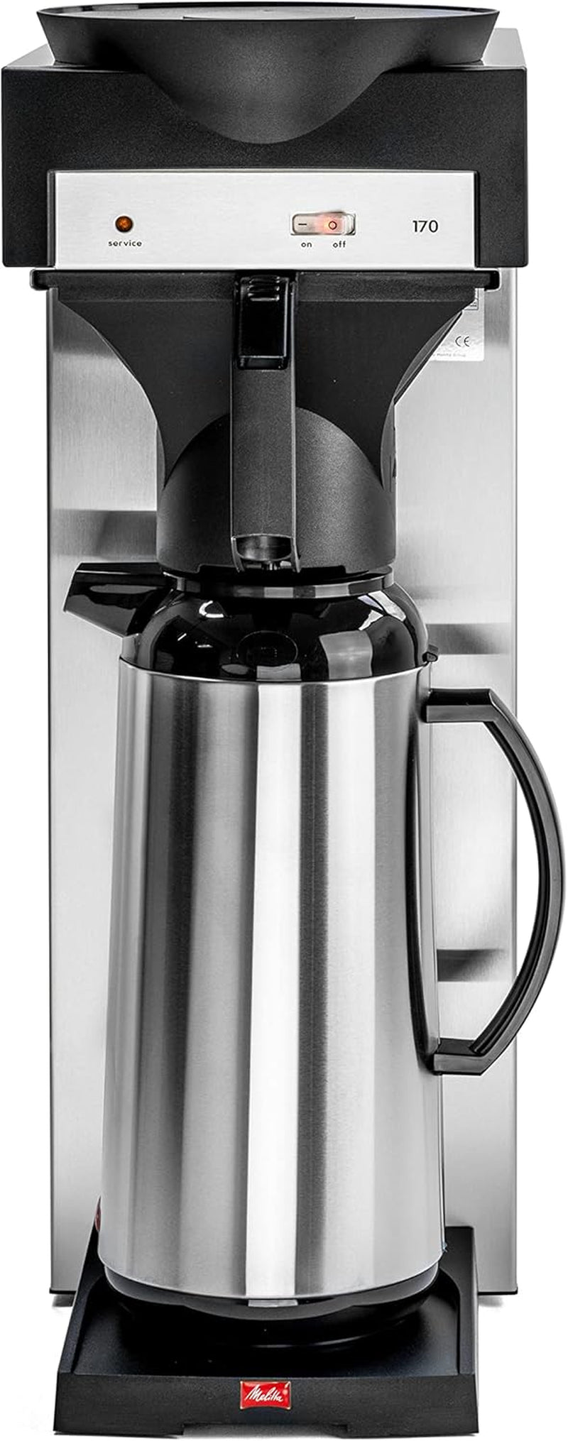 Professionel espressomaskine med filter 170 MT, isoleret karaffel til opbevaring