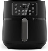 Philips 3000Er Airfryer XL - Rapid Air-teknologi, stegning med op til 90 % mindre fedt, kapacitet 1,2 kg, 6,2 liter, touchskærm Hvidevarer Naty Shop Schwarz Trådløs forbindelse 7,2 L