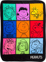 Silver Buffalo Garfield hængende tæppe, fleece, 114,3 X 152,4 cm Senge og tæpper Silver Buffalo Peanuts karaktergitter