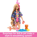 BARBIE Pop Reveal Rise & Surprise Gavesæt - 15+ overraskelser inklusive 1 Barbie-dukke, strandtilbehør til legende og frugtig sjov for børn fra 3 år og opefter, HRK57