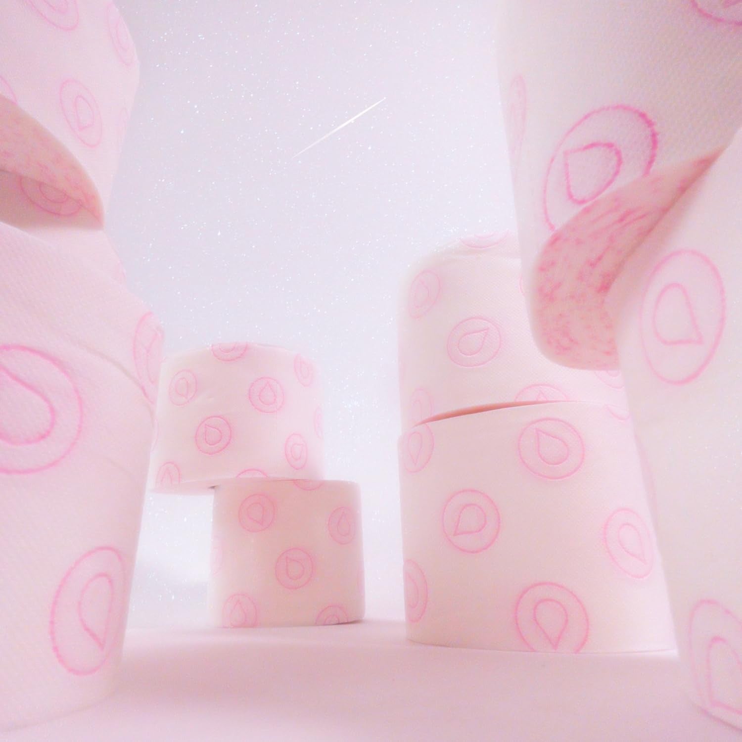 Renova - Toiletpapir Skin Care Plus, Dekoreret, Duftende - 12 ruller (Toiletpapir)