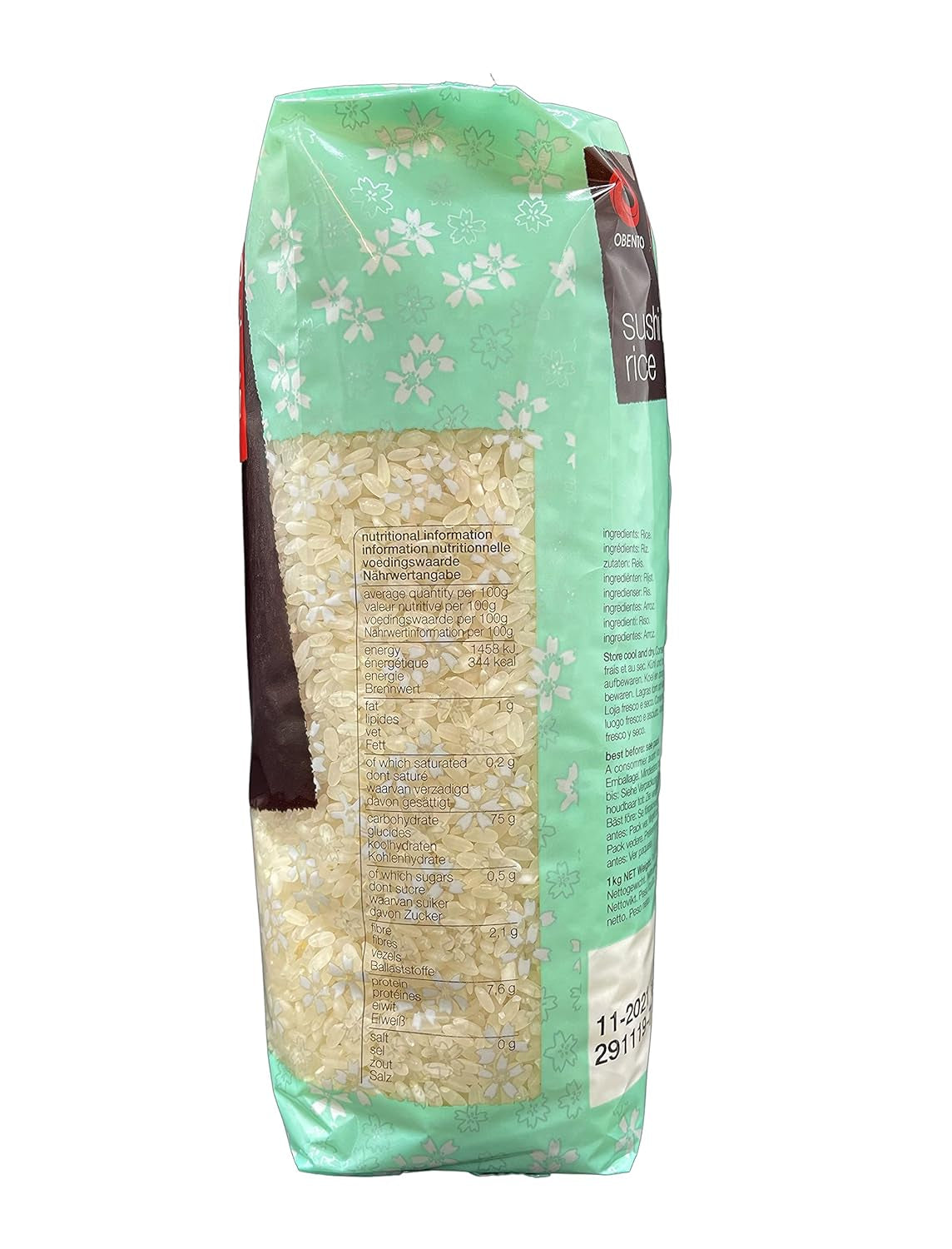 Sushiris, sticky rice til noriruller og andre japanske sushispecialiteter, 1 kg (1 pakke)