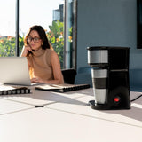 Cecotec Coffee 66 Drop & Go espressomaskine med termokande, 700 W, kapacitet 420 ml, forseglet tud, permanent eller papirfilter, automatisk slukfunktion, beholder med vindue
