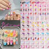 3D-katte-negleklistermærker, negleglimmer, pailletter, harpiks-negleklistermærker, neglesten, diamanter til neglekunst, inklusive rhinestone-neglevoksstift (farverig kat)