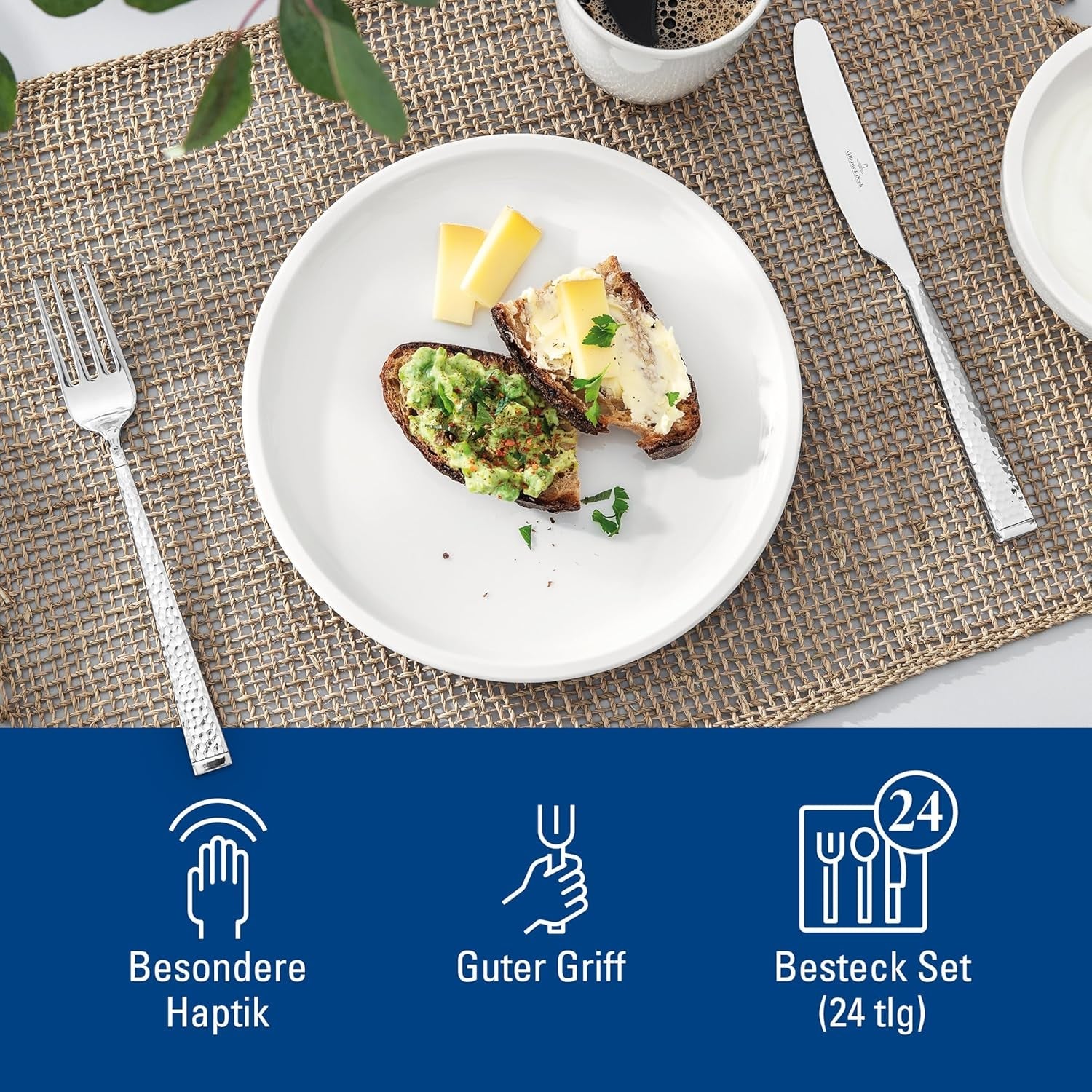 Villeroy & Boch Blacksmith bestiksæt til op til 6 personer, 24 dele, rustfrit stål