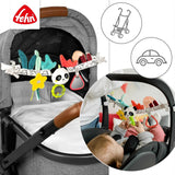 Fehn babymobilkæde Panda Baby Mobile - babymobilkæde med søde figurer - fleksibelt hængende babylegetøj - barnevognslegetøj til babyer og småbørn fra 0+ måneder Babylegetøj Naty Shop