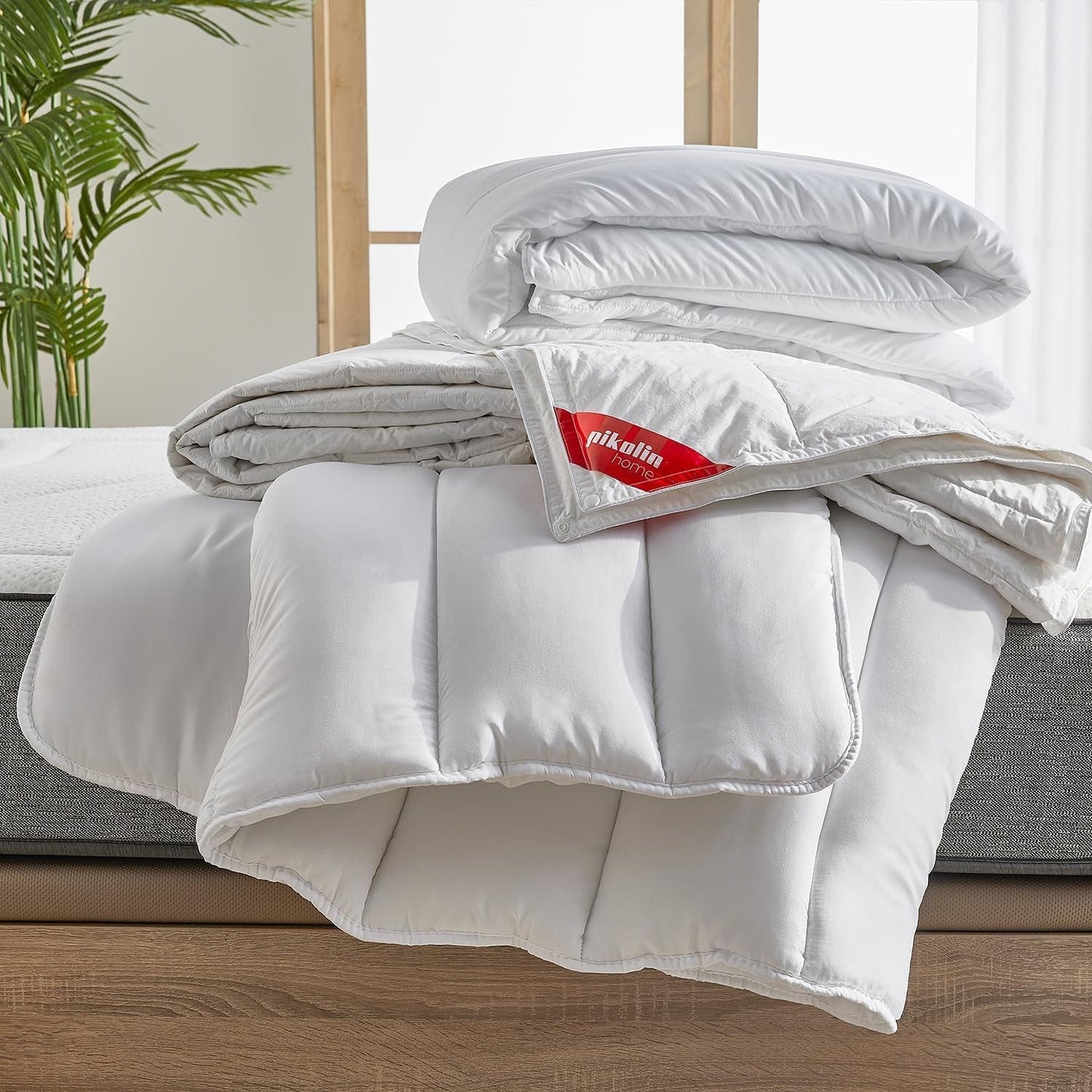 Pikolin Home - Tilpasset 100% bomuldsark, åndbart, holdbart og modstandsdygtigt Dyner og dyner Naty Shop