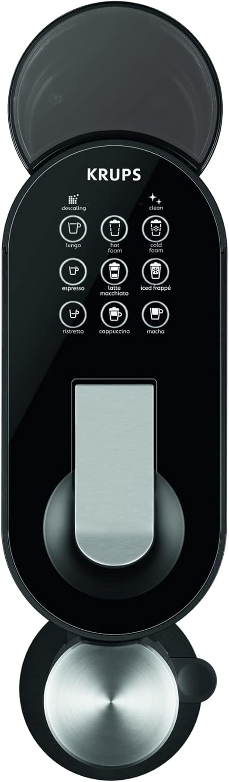 Krups Nespresso Espressomaskine, Kapsel Espressomaskine, Espresso Barista Style, Mælkeskummer, Fremstillet i Frankrig YY4355FD