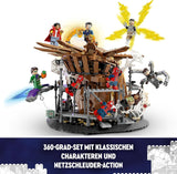 LEGO 76261 Marvel Spider-Man's Big Showdown, Spider-Man: No Way Home sæt med 3 minifigurer Peter Parker plus Green Goblin, Electro, Sandman, Ned, Doctor Strange og MJ, samlermodel Byggesæt Besuche den LEGO-Store