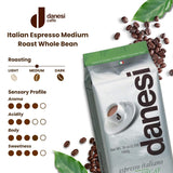 Danesi Decafeinato (koffeinfri), bønner, 1 pakke (1 x 1 kg)