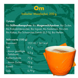 Becks Cocoa Om Masala Chai Tea Bio - Indisk sort te med traditionelle krydderier som kanel, kardemomme og ingefær - Perfekt til Chai Latte, 300g