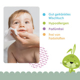 Cleanic Baby Eco Pure Water Wet Wipes – (1 x 50 stk.) Vådservietter til børn og spædbørn – parfumefri, skyllebar, følsom hud – 50 stk.