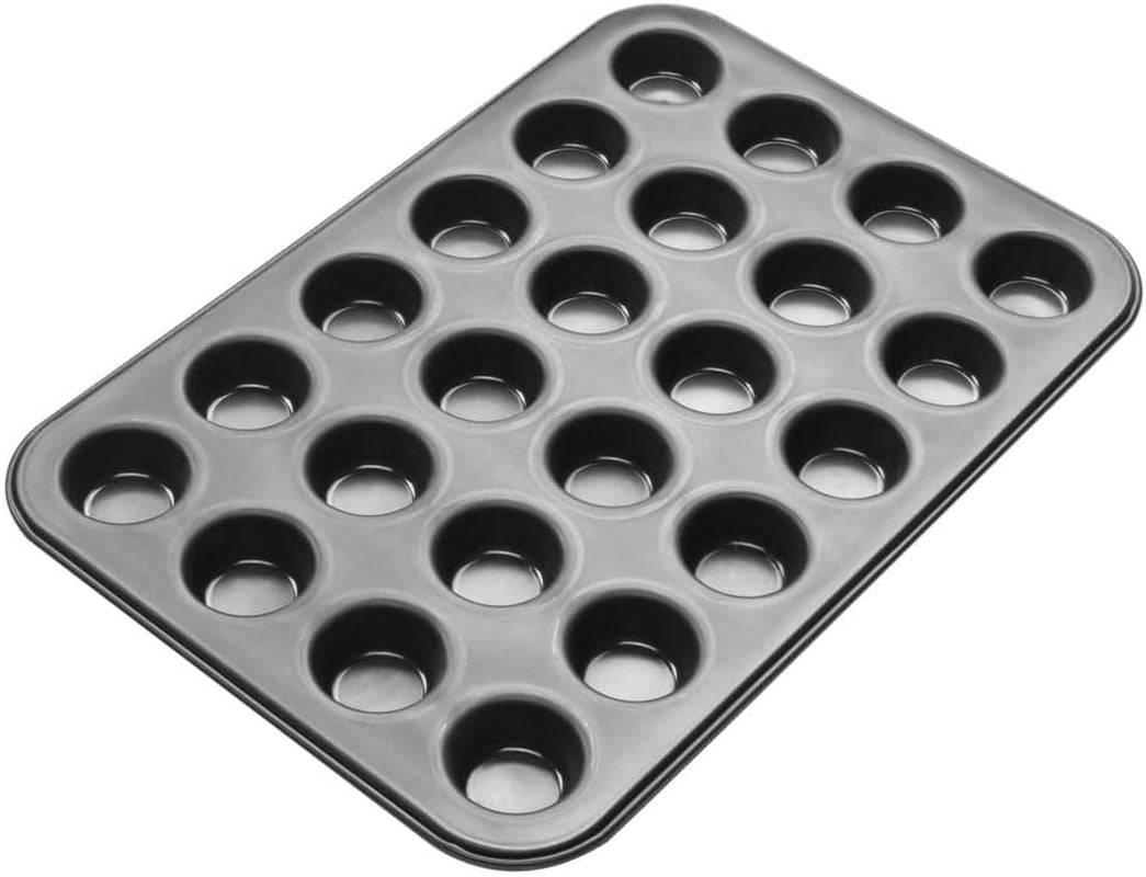 Zenker 6541 Black Metallic 24Er Mini-Muffinform – Antihaftbeschichte Für Perfekte Mini-Muffins, Ø 4,5 Cm, ​​Made in Germany Forme og bageplader Naty Shop