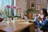 elho Vibes Fold Orchid High 12,5cm - Indendørs orkidépotter - Indendørs urtepotter - 100% genbrugsplastik - Hvid/Silkeblød hvid