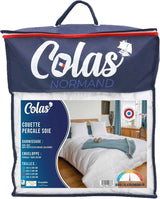 Bomuld Percale Quilt 240 X 220 cm Høj kvalitet 100% Percale Bomuld Blød og behagelig Holdbar Fin finish Lavet i Frankrig Hvid Naty Shop Dyner og dyner Hvid 2 personer (Standard)