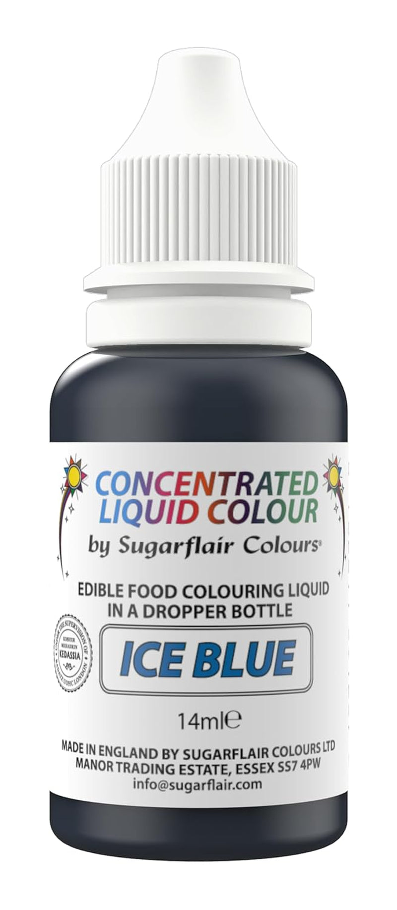 Sugarflair Spiselige Flydende Madfarve Drops Spring Green - Sugarpaste Buttercream Food Color - Airbrushable - 14ml