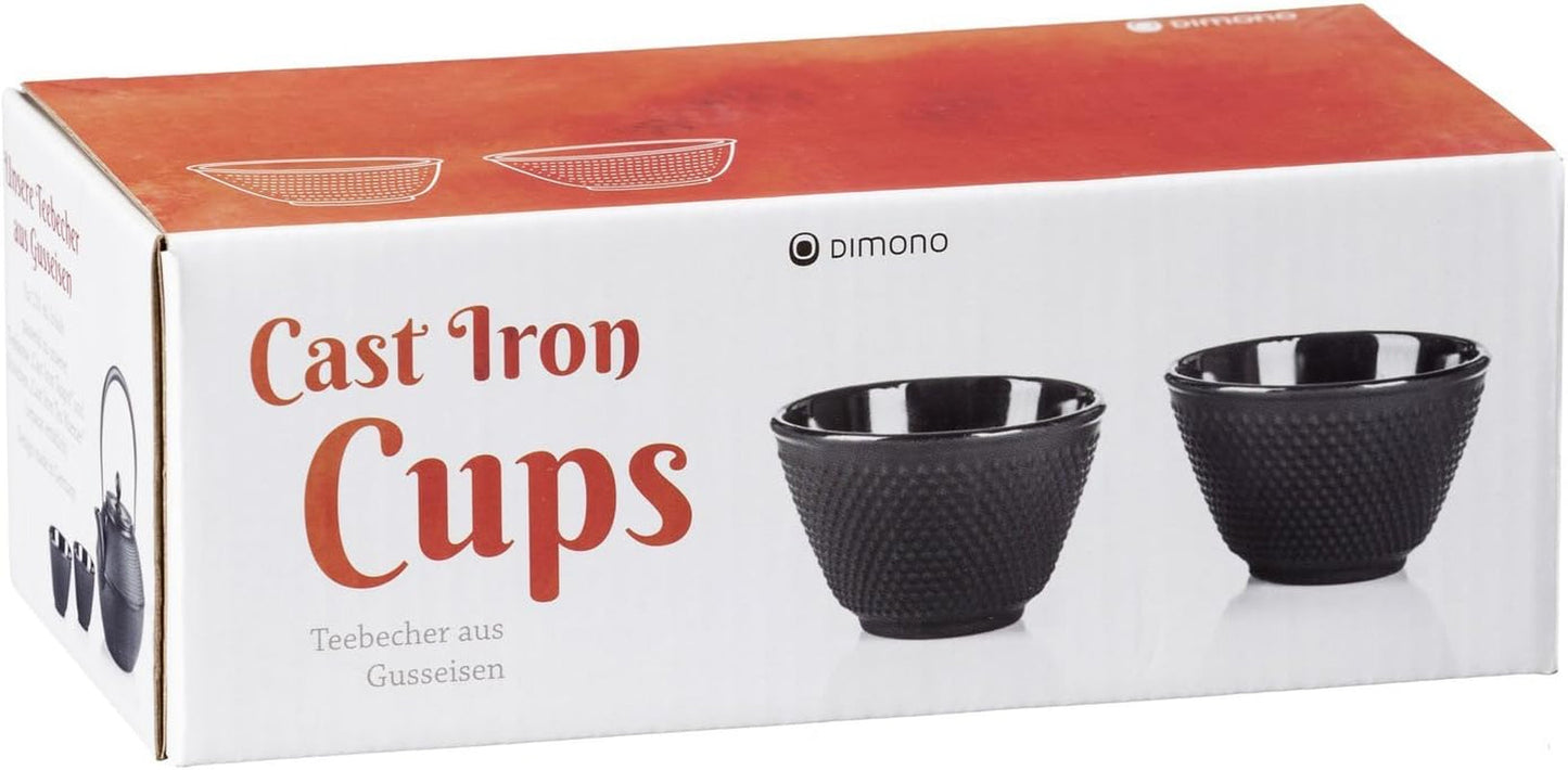 Dimono traditionelt støbejerns-tesæt: tekande, varmere og 2 tekopper