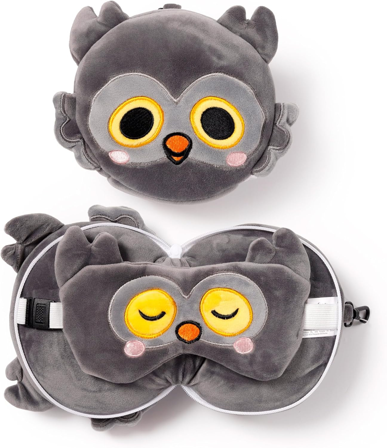 Relaxeazzz Mask Rejsepude - Winston Owl - Søde Dyr Rejsepuder Naty Shop Standardtitel