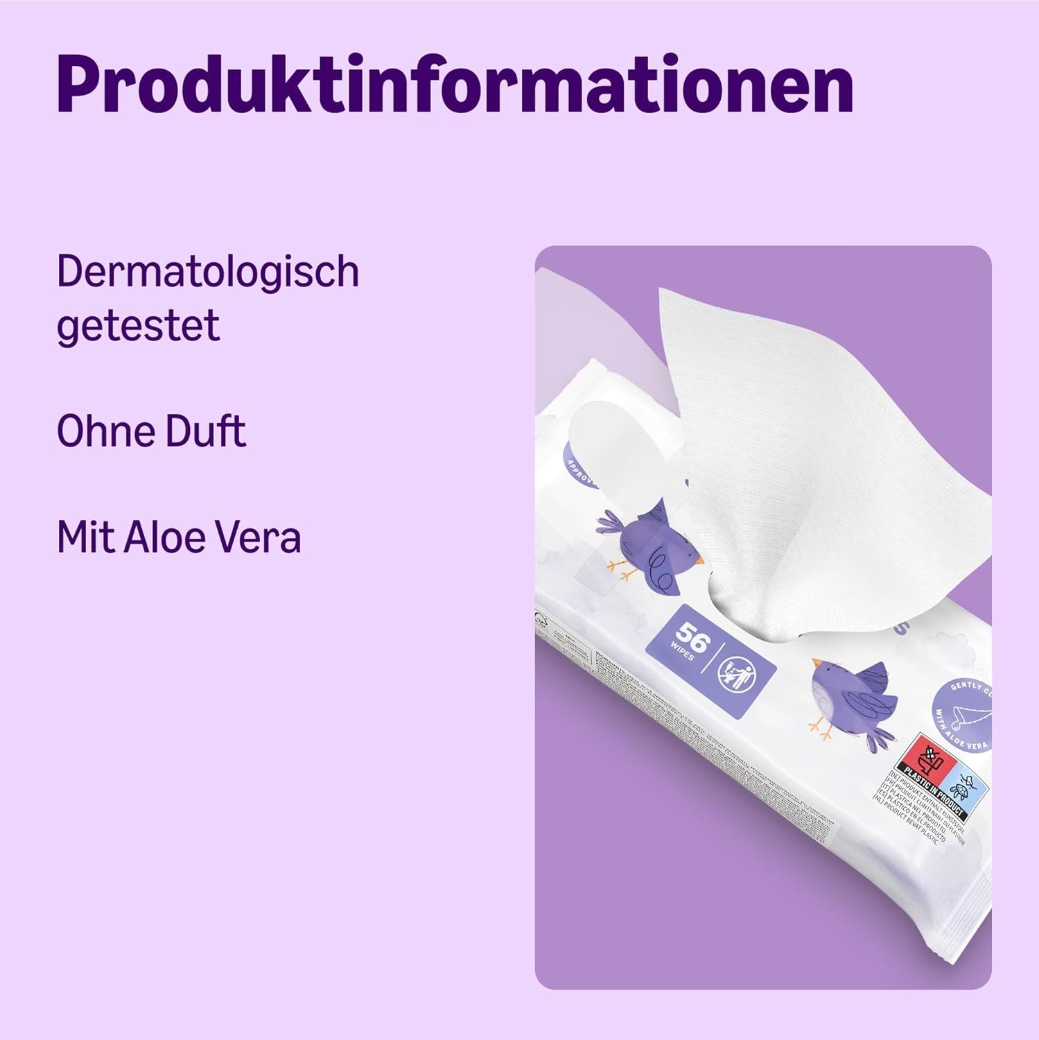 af Amazon Sensitive Baby Tücher, Unparfümiert, 1008 Feuchttücher, 18er-Packung á 56 Stück (Zuvor eine Marke von Mama Bear, gleiches Product)