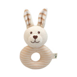 GRÜNSPECHT økologisk stof 100% økologisk bomuld, babylegetøj, blød kramme, fødselsdagsgave, dåb, baby shower, GOTS, beige (619-00) Legetøj Bebe Naty Shop Økologisk stof rottekanin