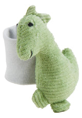 Sterntaler Dino Rexi Arm Rangle - Blød Blød Snor Baby Rangle - Baby Hånd Rangle med elastisk rem - Baby Legetøj til Leg, Kram og Rangle, Stone Green Baby Toys Naty Shop