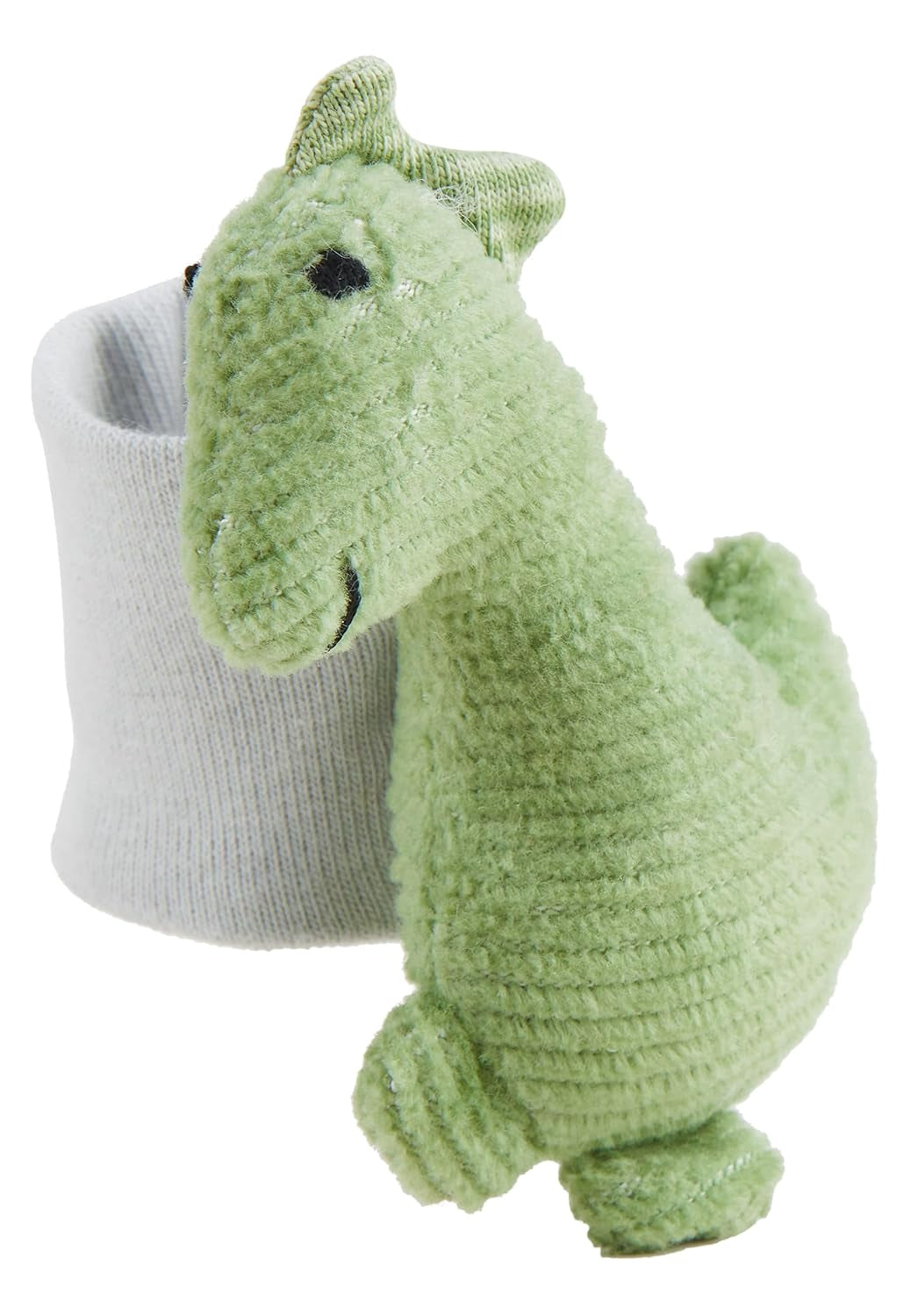 Sterntaler Dino Rexi Arm Rangle - Blød Blød Snor Baby Rangle - Baby Hånd Rangle med elastisk rem - Baby Legetøj til Leg, Kram og Rangle, Stone Green Baby Toys Naty Shop