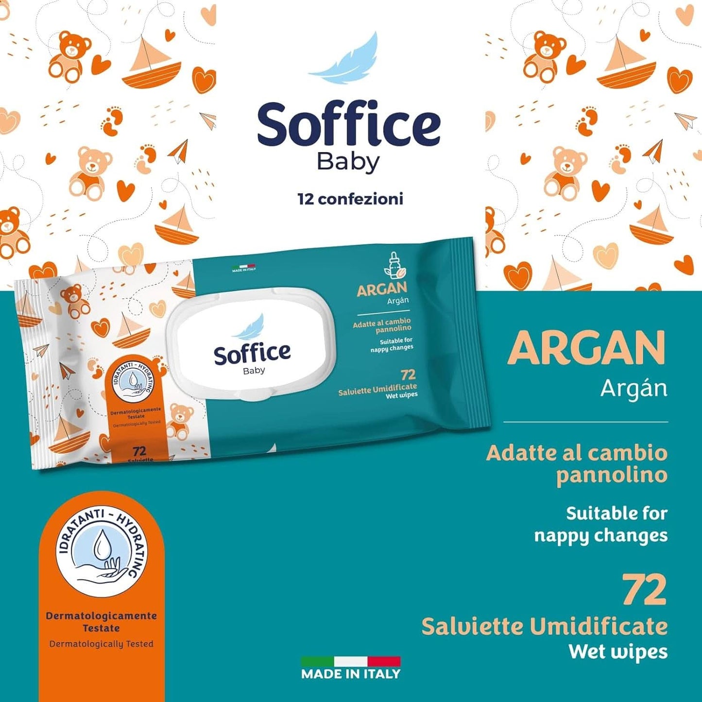 Feuchttücher Für Neugeborene, 72 Stück, Pop-Up Argan – Tilbehør og produkter til Die Hygiene Des Babys, Ideal Für Diadelwechsel Und Kindergarten – Baby Wipes Sanft Und Reinigend – 12 Packungen Naty Shop