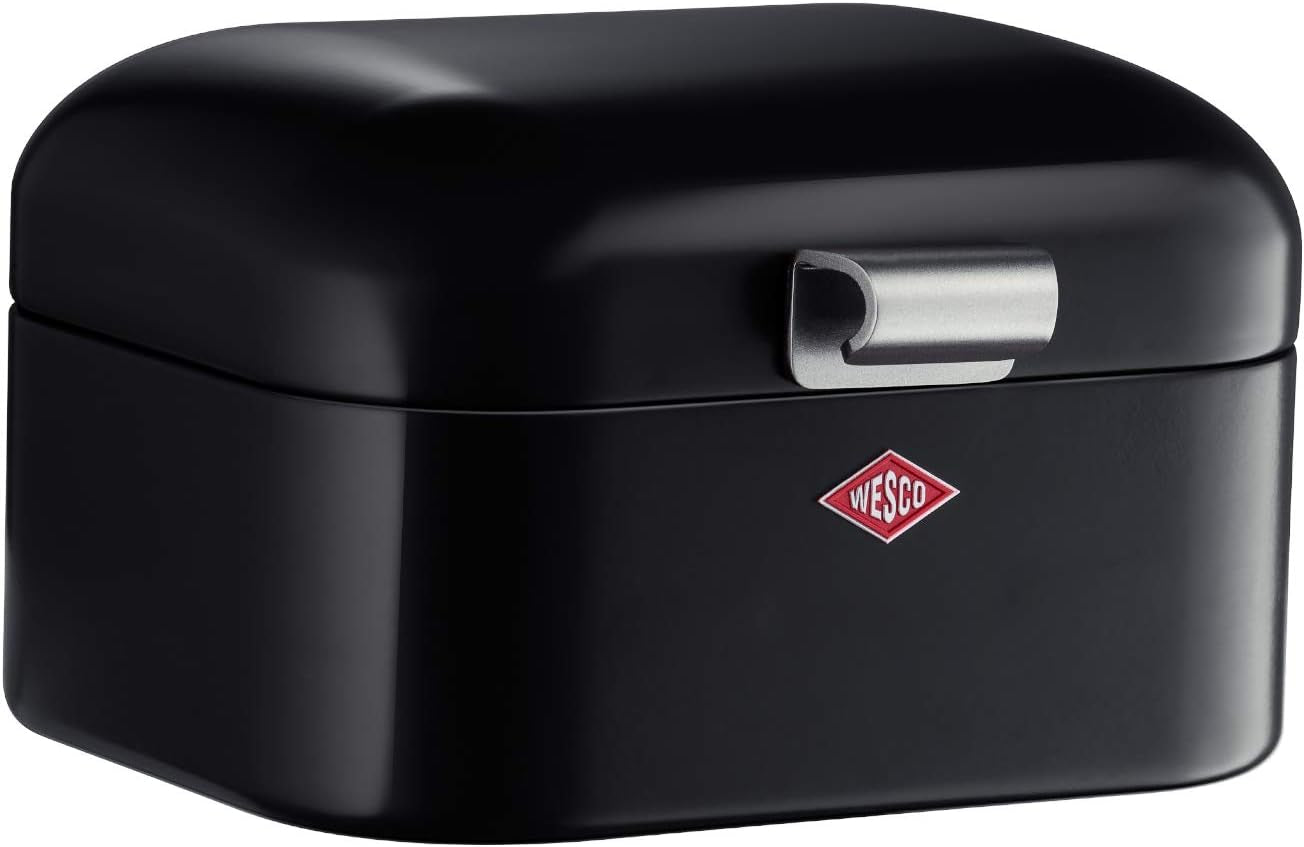 Wesco 235 001 Mini Grandy brødkurv 17 x 18 x 12 cm (L/B/H) pink, rustfrit stål Madopbevaringsbokse Naty Shop Black