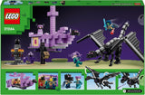 LEGO Minecraft The End Dragon and The End Ship Action-legetøj og opdagelsessæt Videospilbyggesæt Adventuresæt Gave til drenge og piger 8 år 21264 byggesæt Beuche den LEGO-Store