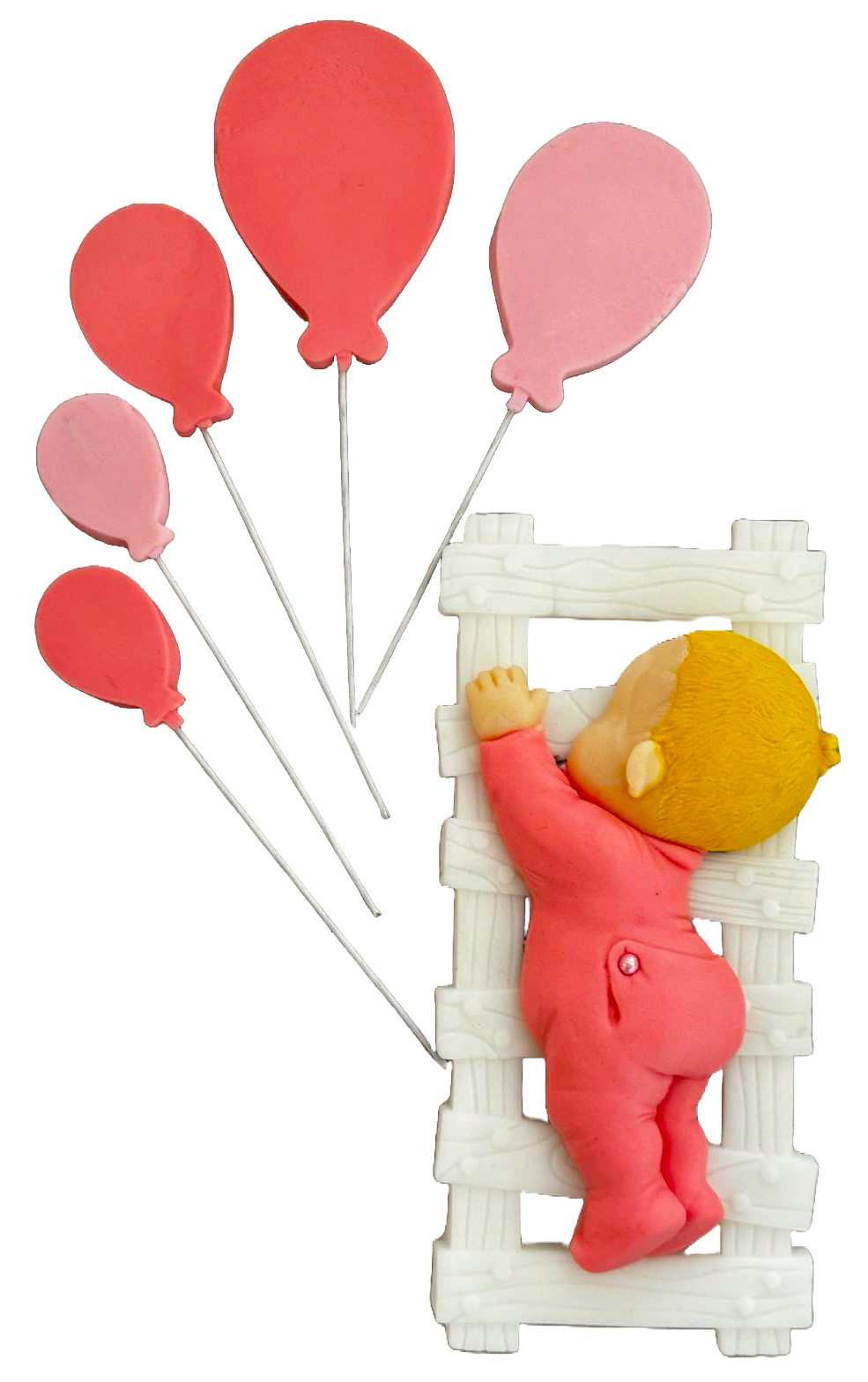 Sæt med 6 spiselige sukkerdekorationer, Fericire Sugar Paste Decorations Naty Shop
