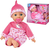 Simba 105140060 - Laura Tickle baby blød kropsdukke med regnbuemadras, laver 25 babylyde, 38 cm, dukke fra 2 år og opefter