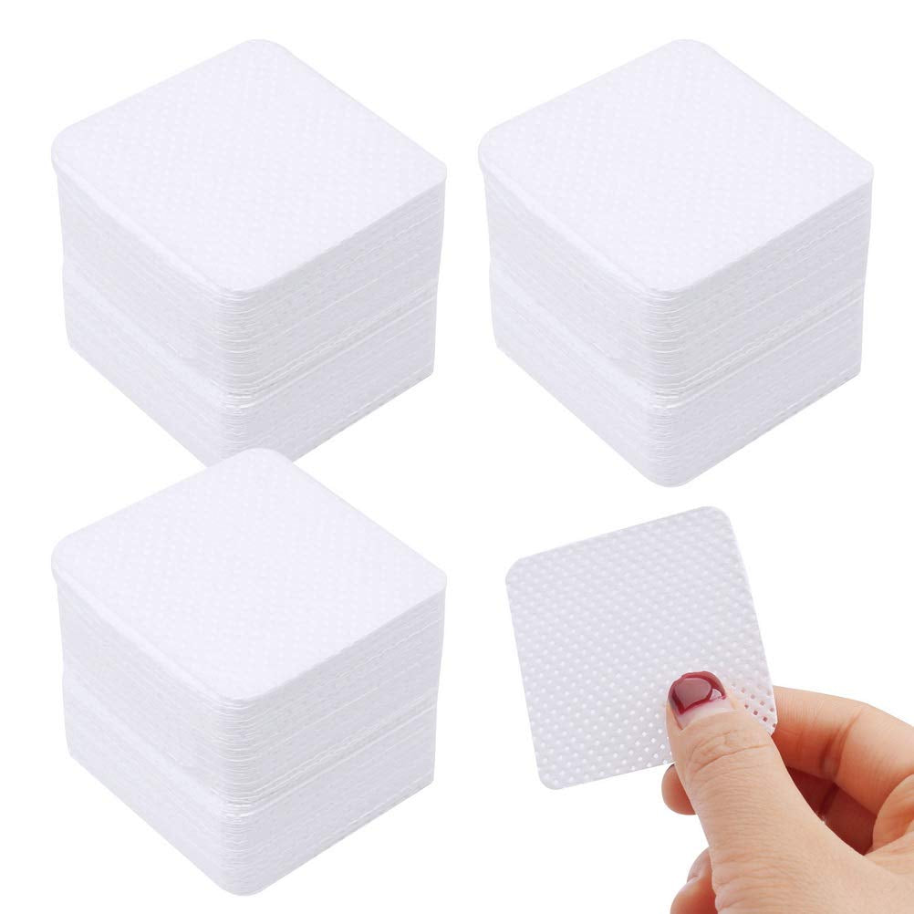 300 Stück Nagellackentferner Pads, Fusselfreie Nägel Wattepads Für Nägel Nagellackentferner Fnugfri Negleservietter Cleaner Gelnägel - Rosa