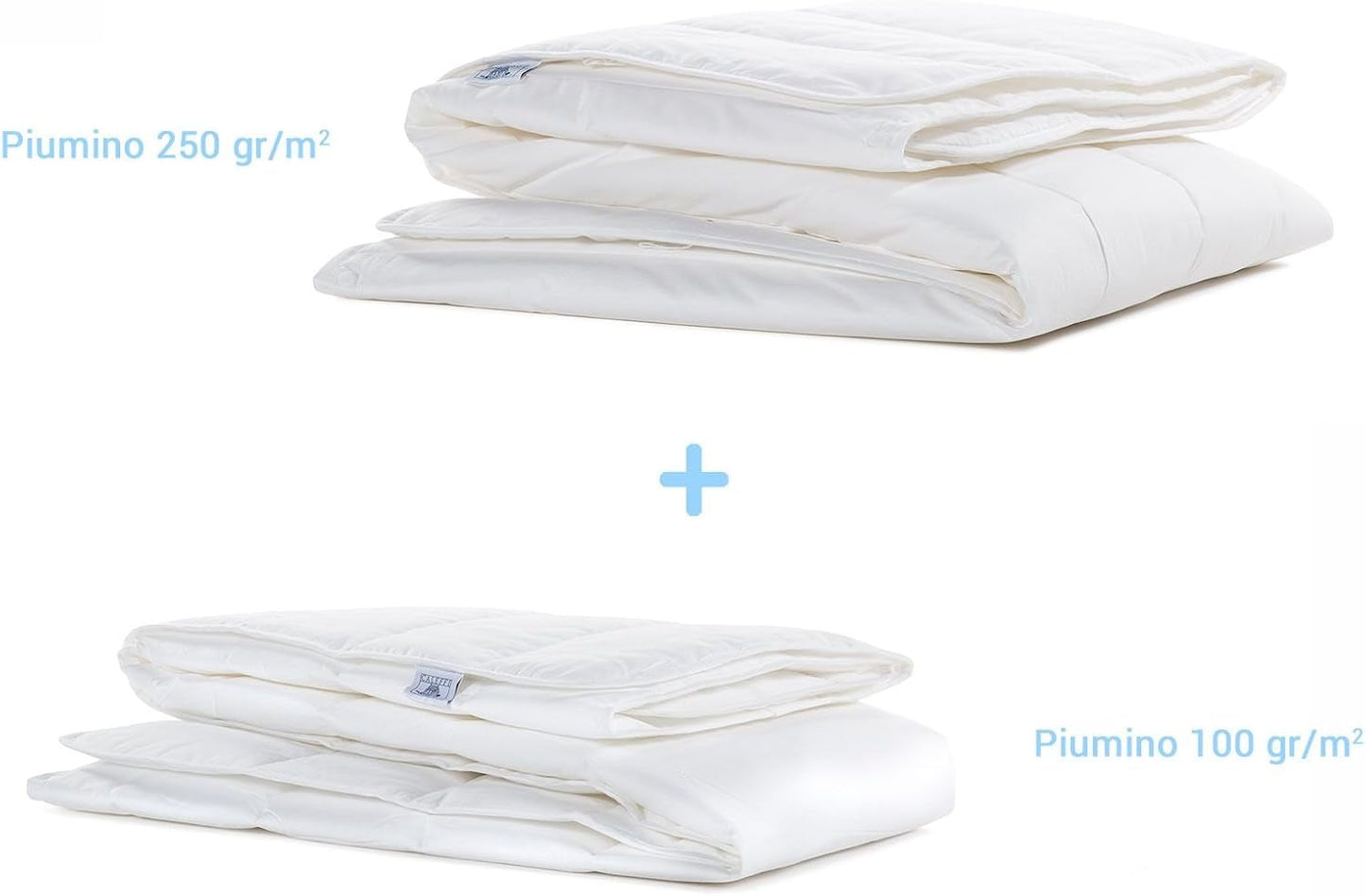 Caleffi 12368 - Quilt 4 sæsoner antiallergiske polyesterfibre Dyner og dyner Naty Shop