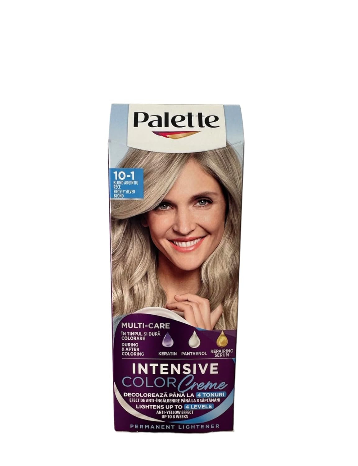 PALETTE Intensiv Color Creme Hårfarve farba do w³osów kremie C10 Frosty Sølv Blond Hårfarve Naty Shop Standard titel