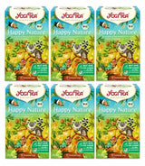 Yogi Tea - Happy Nature, Buy One and Do Good, Organic Ayurvedic Spice Urte Tea, Mango, Mandarin, Vaniljeblanding, Yogi Tea 6 Pack, 6X17 teposer (102 teposer i alt)