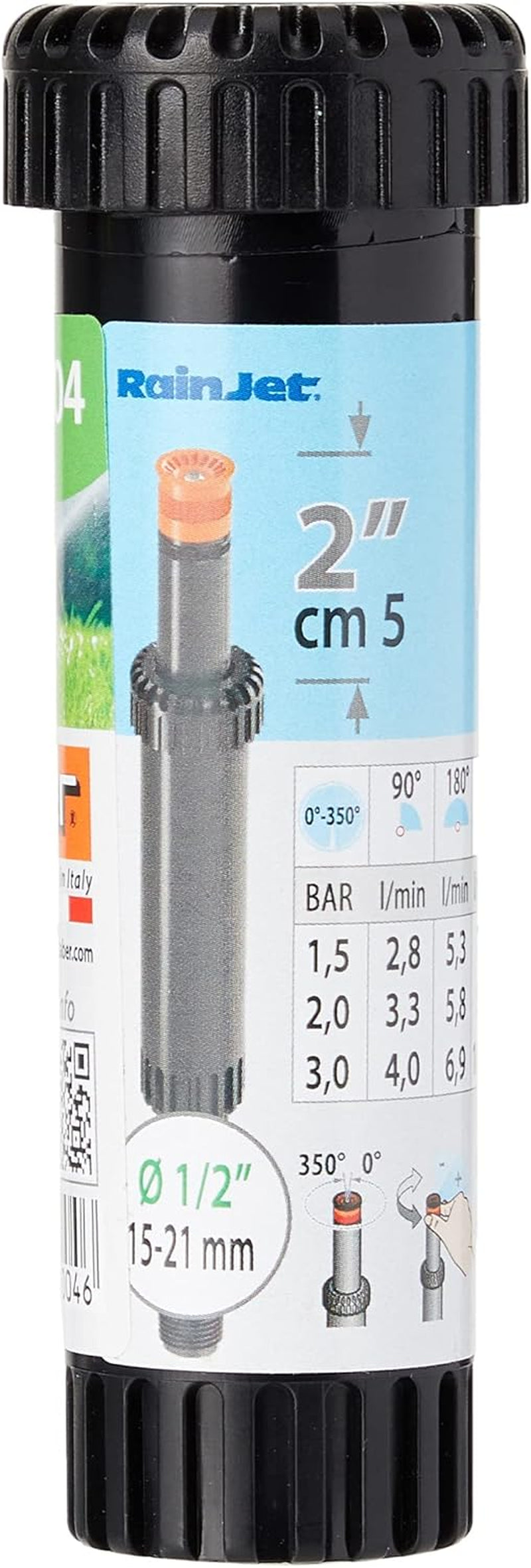 Foldbar justerbar 0° - 350° høj 5 cm Claber