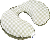 Medi Partners Baby Nakkepude Nakkestøtte 100% Bomuld / Minky Baby Nakkepude til Bilvogn Rejser Søvn Nakkepude Snooze Roll (REH med Grå Minky) Cervikale ortopædiske puder Naty Shop Oliven Mink Tjekket