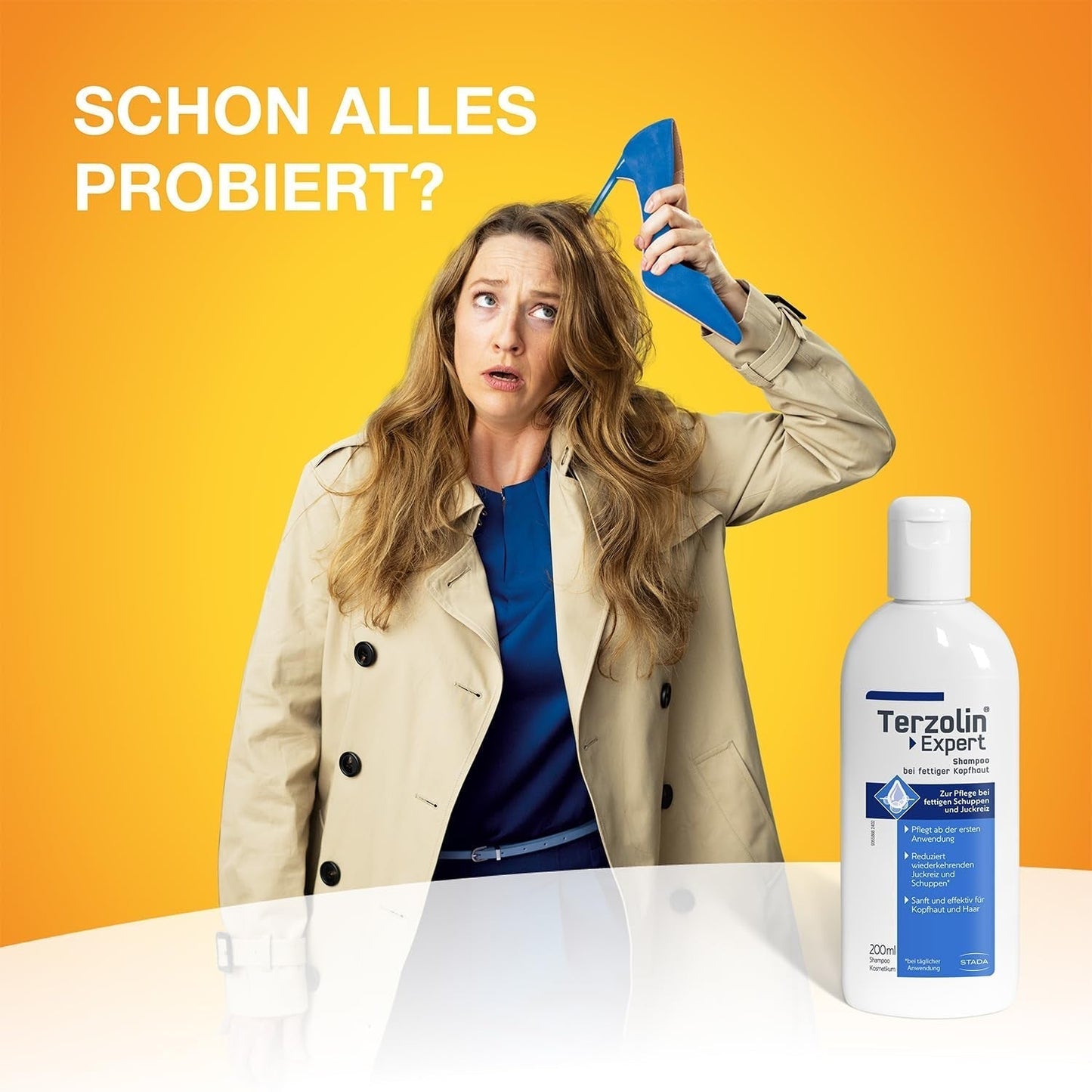 Terzolin Expert Shampoo til fedtet hovedbund og hår, anti-skæl, 200 ml brusebad og bad Terzolin