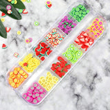 4 Sæt Nagel Obst Scheiben, Basicon Niedliche Obst Polymer Scheiben Obst Scheibe Nail Nagel 3D Obstscheibe Nail Art Slice Für DIY Liefert Maniküre Dekoration Schleim Zubehör Nageldekorationen, 4 Stile
