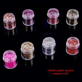 HOWAF 12 æsker Negle Glitter Ansigt Kropsbørste Glitter Makeup Negle Glitter Øjen Læbe Hår Kropsdekoration Halloween Julefestival Maskerade Makeup Tilbehør