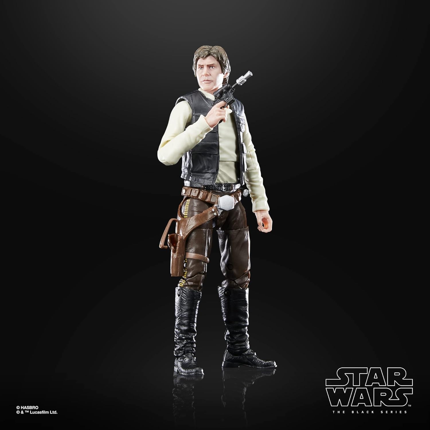 Star Wars Black Series Han Solo, 15 cm høj actionfigur Zu Wars: Jediridderens tilbagevenden Actionfigurer Naty Shop