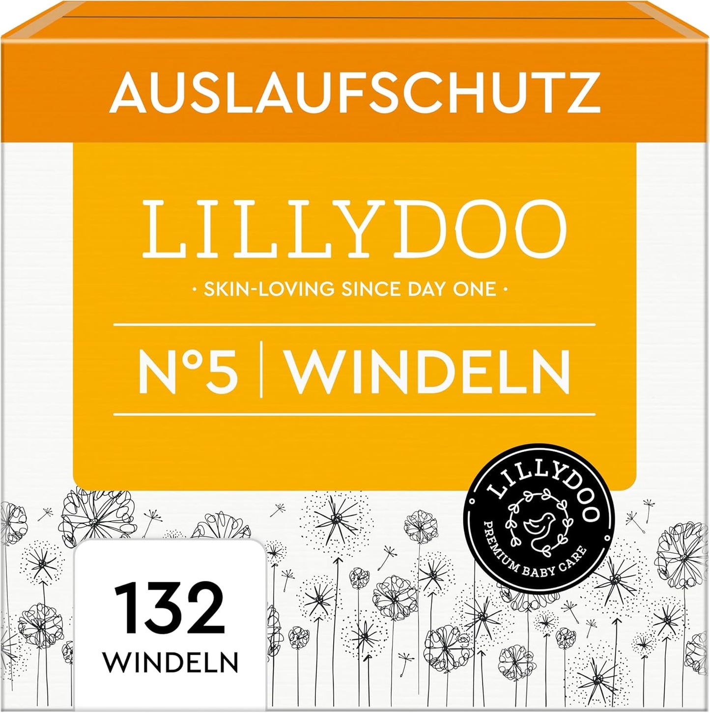 LILLYDOO Babybleer Hudvenlig - Størrelse 3 (6-10 kg), 29 stykker, pålidelig lækagebeskyttelse, blød, parfumefri og lotionfri til følsom hud, dermatologisk testet