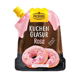 Kageglasur, lyserød, bær- og hindbærsmag, 125 gram glasur og dekoration Naty Shop Standardtitel