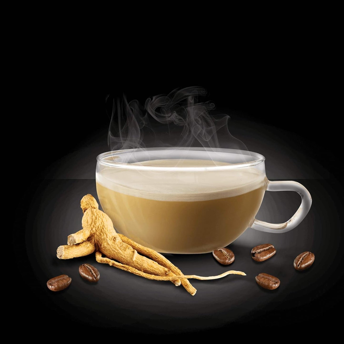 - 1 Verpackung mit 500 Gr Ginseng mit Brauner Canhrzucker-Löslichem Kaffeepulver zum Süßen, Ideal zum Adden zu Heißem Wasser, Glutenfrei, Laktosefrei og Gentechnikfrei