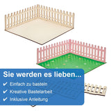 Baker Ross FN256 Mini træhave dukkehus - 1 pakke Kids Dollhouse Kit Craft Kit