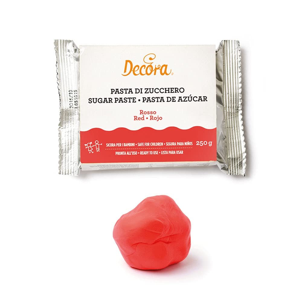 0310144 Rød fondant 250g Sukkerpasta Naty Shop Standardtitel