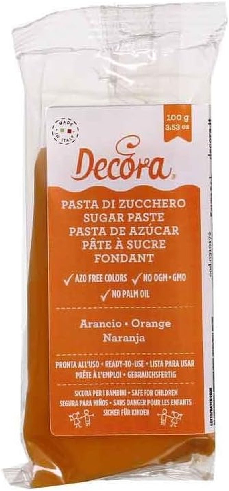 0310172 ORANGE FONDANT 100 G Sugar Paste Naty Shop Standardtitel